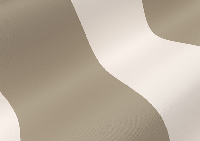 Cowes Stripe (Blackout), Fossil Grey - Roller Blind - Image 4